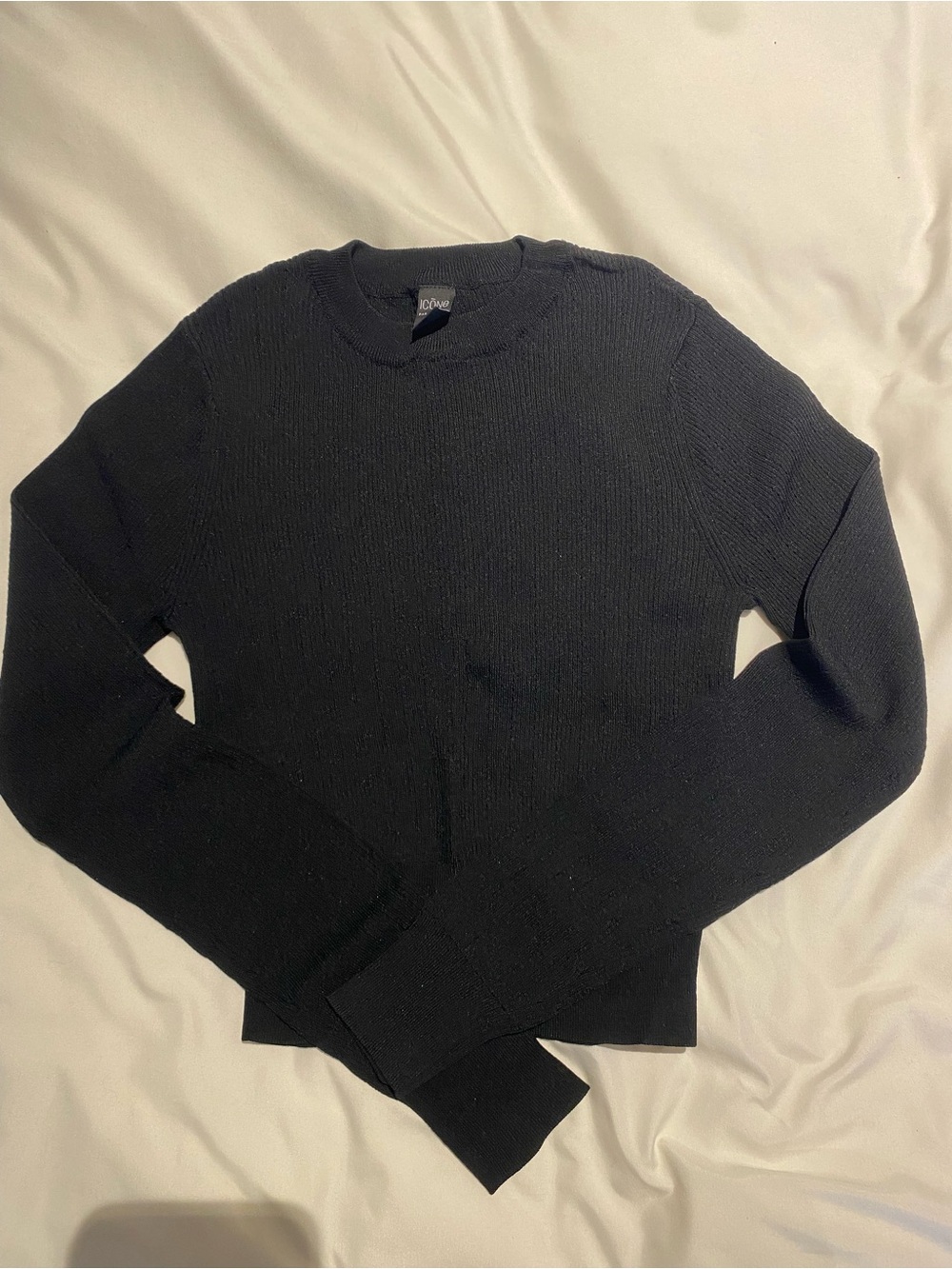 Simons Black Crewneck Knit Sweater